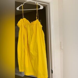 H&M yellow dress sz Large